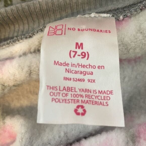 NoBo cute grey and pink floral sweatshirt M - Picture 8 of 10